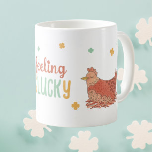 St. Patricks Day Chickens Funny Giant Coffee Mug