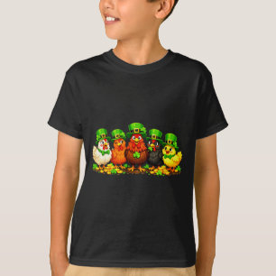 St patricks day chickens lucky shamrock chicken T-Shirt