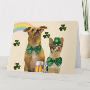 St. Patrick's Day Chihuahuas Card