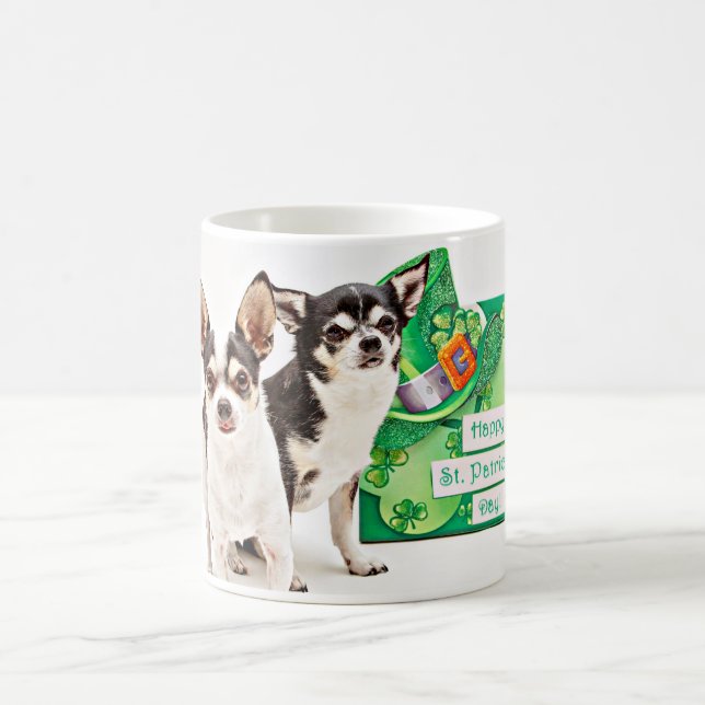 St. Patrick's Day Chihuahua's Coffee Mug (Center)
