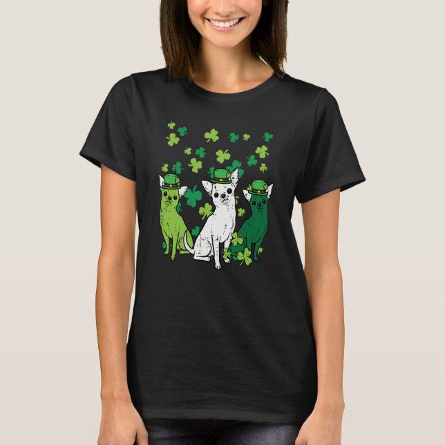 St Patricks Day Chihuahuas Dog Saint Paddys Men Wo T-Shirt (Front)