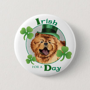 St. Patrick's Day Chow 6 Cm Round Badge