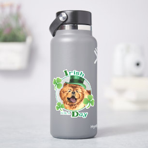 St. Patrick's Day Chow Chow Vinyl Sticker
