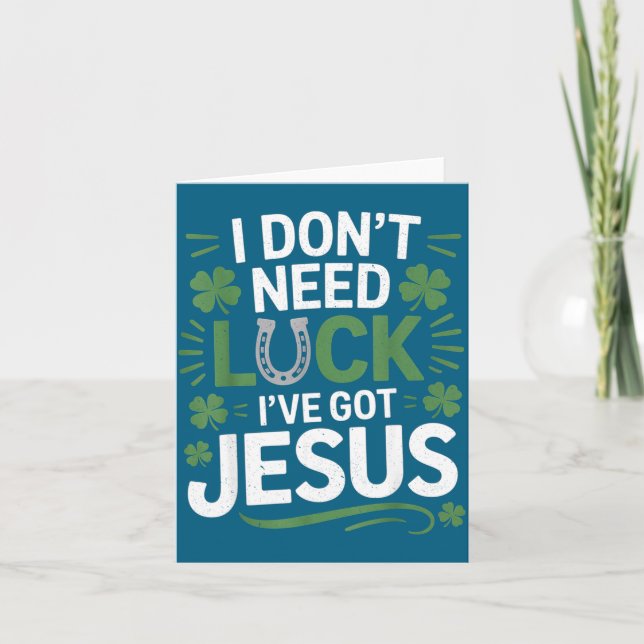 St. Patrick's Day Christian  Card (Front)