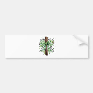 St. Patrick's Day Christian Faith Clover Shamrock Bumper Sticker