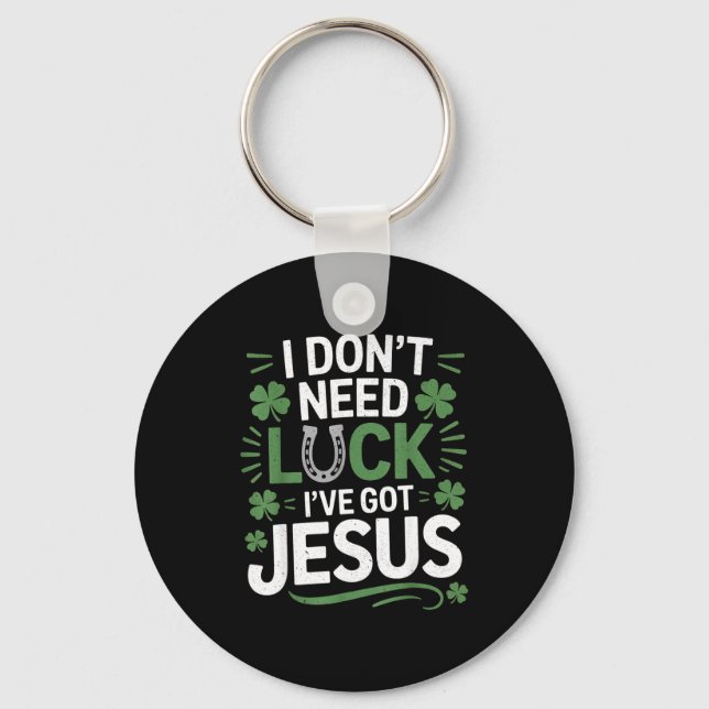 St. Patrick's Day Christian  Key Ring (Front)