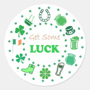 St. Patrick's Day Classic Round Sticker
