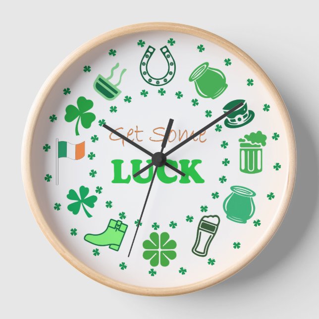 St. Patrick's Day  Clock (Front)