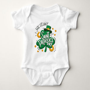 St. Patrick's Day Clover Baby's First Baby Bodysuit