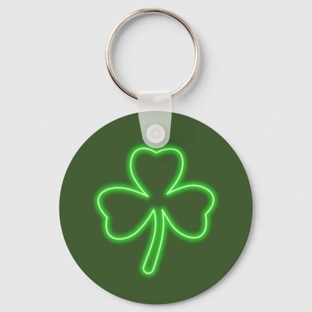 St. Patrick's Day Clover Key Ring (Front)