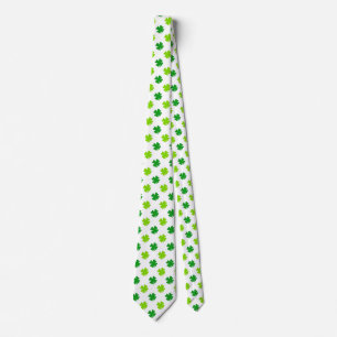 St. Patrick's Day Clover Leaves Pattern-54601 Tie