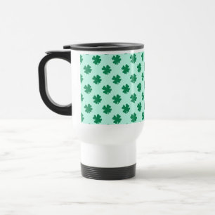 St. Patrick's Day Clover Leaves Pattern-54602 Travel Mug