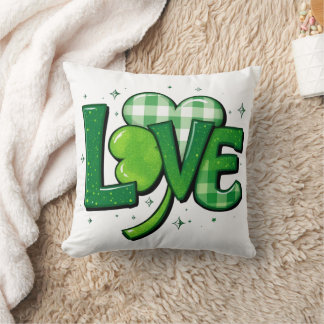 St. Patrick's Day Clover Love Charm Cushion