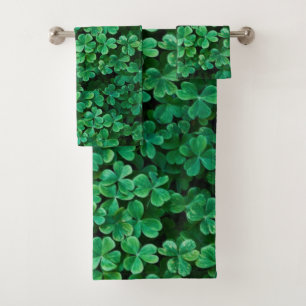 St. Patrick's Day Clover patch Bath Towel Set