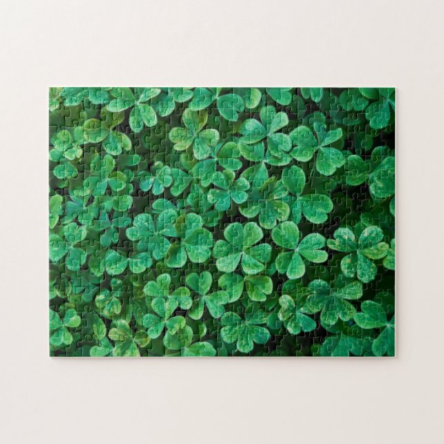 St. Patrick's Day Clover patch Jigsaw Puzzle (Horizontal)