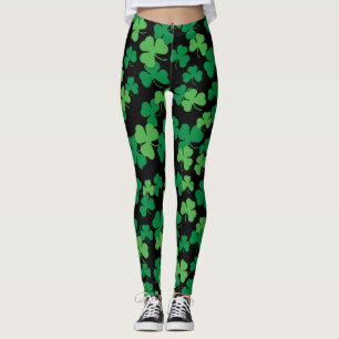 St. Patricks day clover pattern Leggings