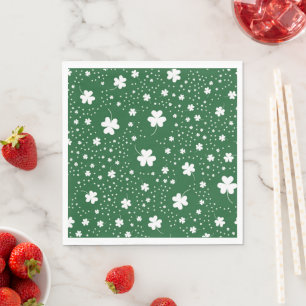 St Patrick's Day Clover Pattern Napkin