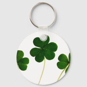 st patricks day clover shamrock key ring