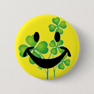 St. Patrick's Day Clover your ideas 6 Cm Round Badge