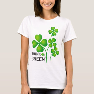 St. Patrick's Day Clover + your ideas T-Shirt