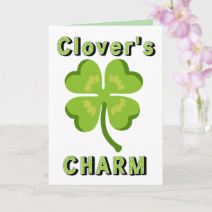 St. Patrick's Day Clover's Charm Card