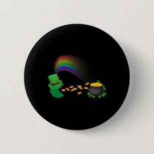 St Patricks Day Clovers Fun Boys Girls Kids 6 Cm Round Badge