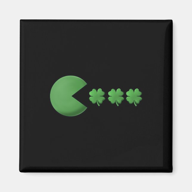 St Patricks Day Clovers Fun Boys Girls Kids  Magnet (Front)