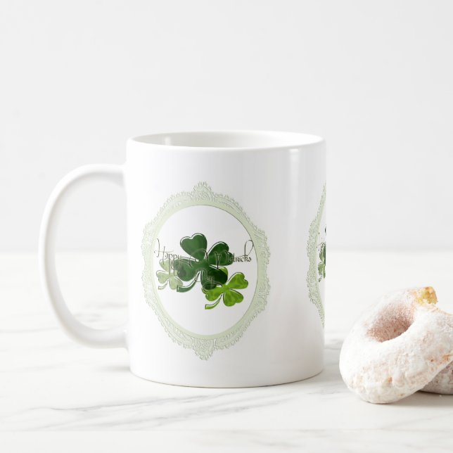 St. Patrick's Day Coffee Mug (With Donut)