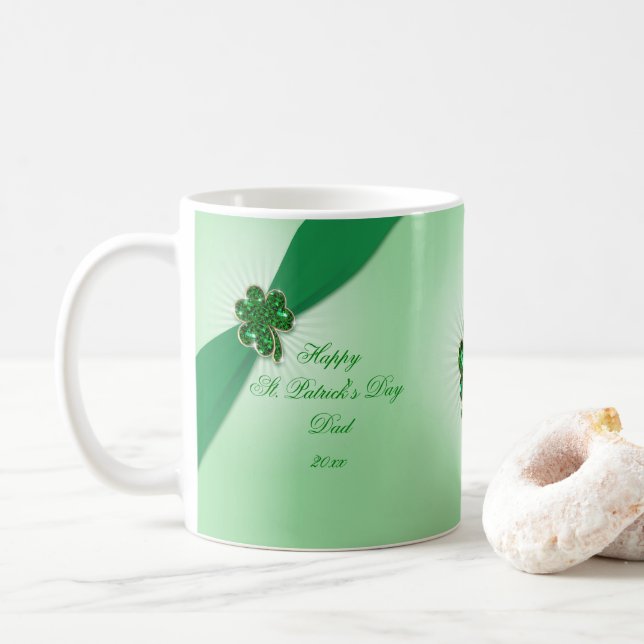 St. Patrick's Day Coffee Mug (With Donut)