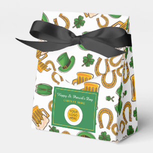St. Patricks Day Company Business Logo Promotional Favour Box