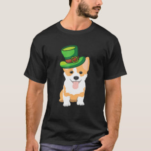 St Patrick's Day Corgi Corgi Funny Dog Breed T-Shirt