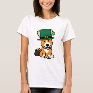 St. Patrick's Day Corgi Leprechaun Dog Puppy Doggy T-Shirt