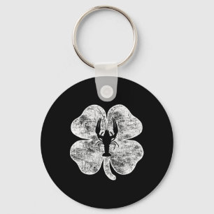 St Patricks Day Crawfish Irish Shamrock Ireland Cr Key Ring