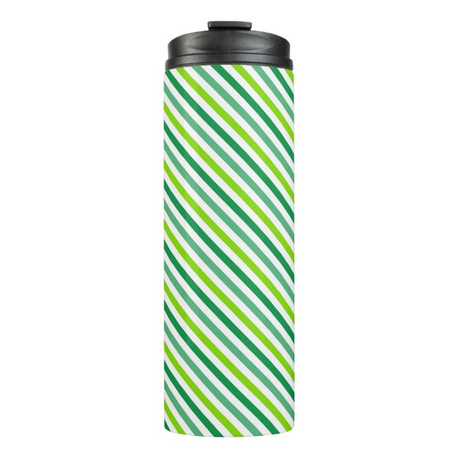 St. Patrick's Day Cross Stripes Pattern-54602 Thermal Tumbler (Front)