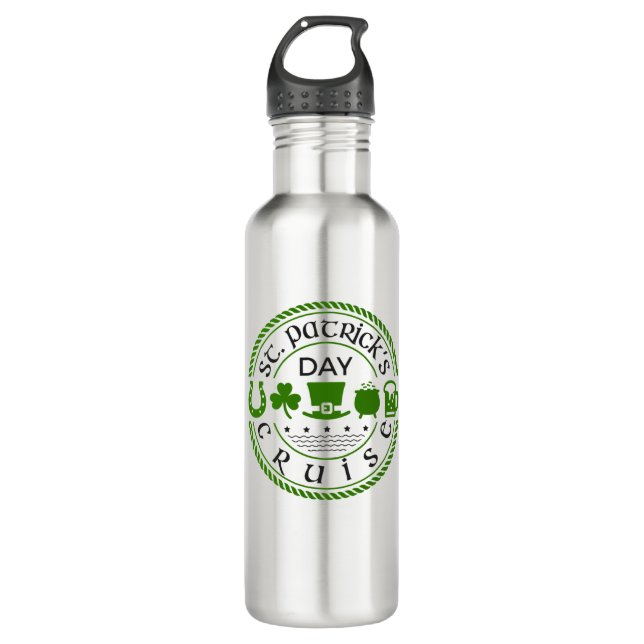 St Patricks Day Cruise Cruising 710 Ml Water Bottle (Front)