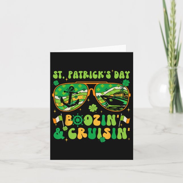 St Patricks Day Cruise Matching Cruising Boozing D Card (Front)