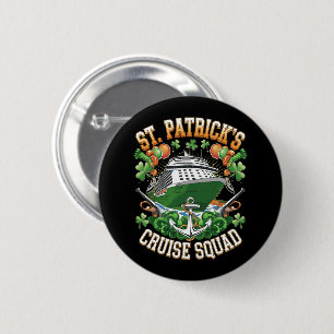 St Patrick's Day Cruise Squad 2025 Family Matching 6 Cm Round Badge