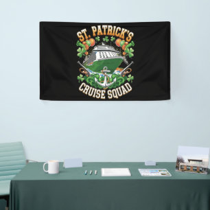 St Patrick's Day Cruise Squad 2025 Family Matching Banner