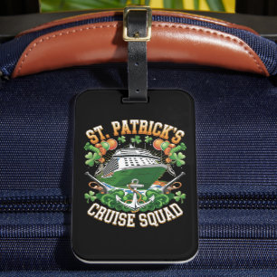St Patrick's Day Cruise Squad 2025 Family Matching Luggage Tag