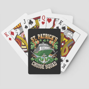 St Patrick's Day Cruise Squad 2025 Family Matching Playing Cards