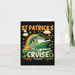 St Patricks Day Cruise Squad 2025 Funny Family Mat Card