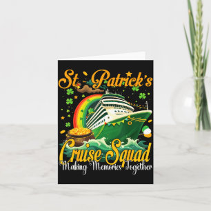 St Patricks Day Cruise Squad 2026 Funny Family Mat Card