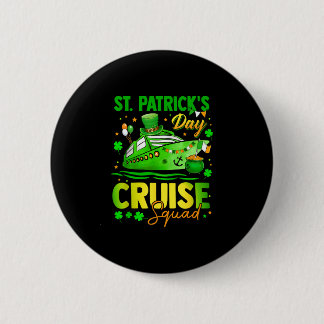 St patrick's day cruise squad crew vacation 6 cm round badge