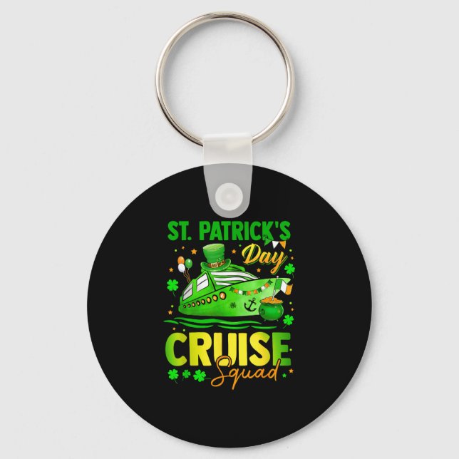 St patrick's day cruise squad crew vacation key ring (Front)