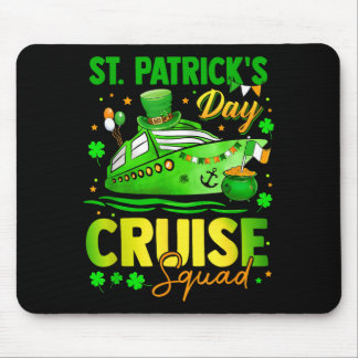 St patrick's day cruise squad crew vacation mouse pad
