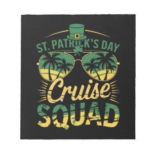 St Patrick's Day Cruise Squad Family Matching Notepad