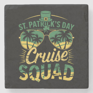 St Patrick's Day Cruise Squad Family Matching Stone Coaster