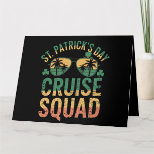St Patrick's Day Cruise Squad Funny Family Matchin Card