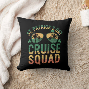 St Patrick's Day Cruise Squad Funny Family Matchin Cushion