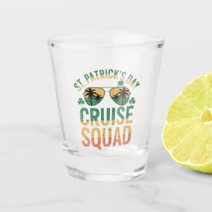 St Patrick's Day Cruise Squad Funny Family Matchin Shot Glass